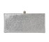 Glittered Celeste Clutch, &pound;250, Handbags, Silver, Fabric, Back view
